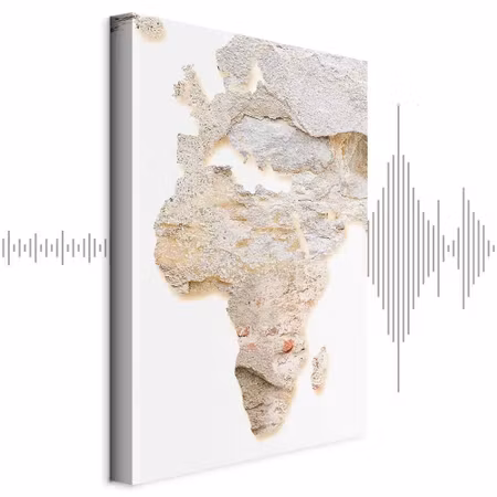 Ljuddämpande tavla - Hot Continent Part Vertical