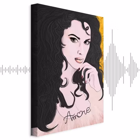Ljuddämpande tavla - Amore Mio Part Vertical