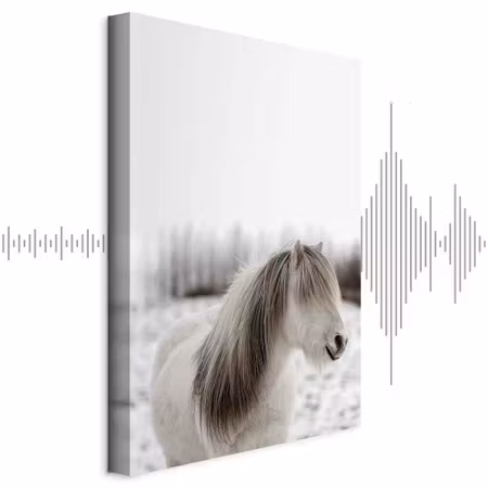 Ljuddämpande tavla - Horse Mane Part Vertical