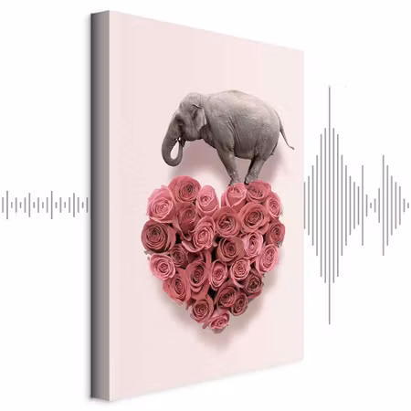 Ljuddämpande tavla - Elephant Lover Part Elephant