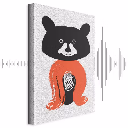 Ljuddämpande tavla - Nice Mr Raccoon Part