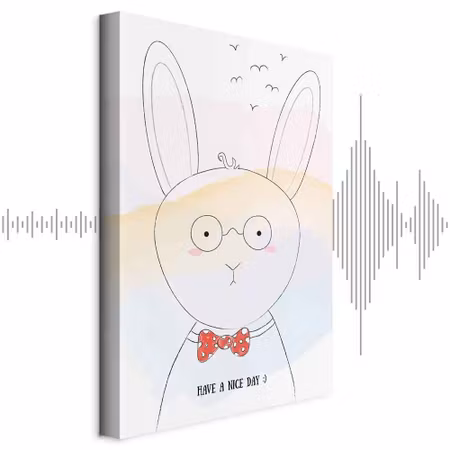 Ljuddämpande tavla - Greetings from Rabbit Part