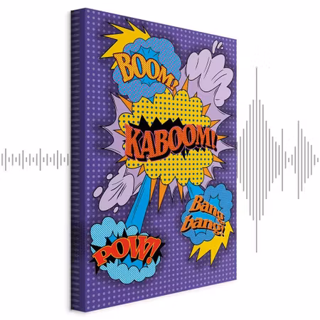 Ljuddämpande tavla - Kaboom Part Vertical