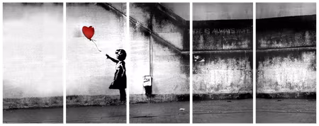 Ljuddämpande tavla - Banksy Runaway Balloon