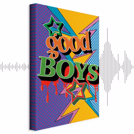 Ljuddämpande tavla - Good Boys Part Vertical