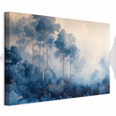 Ljuddämpande tavla - Landscape with Trees in