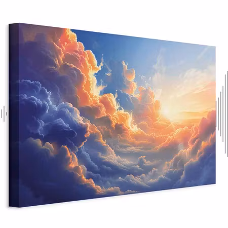 Ljuddämpande tavla - Sunset over a Cloudy Sea a