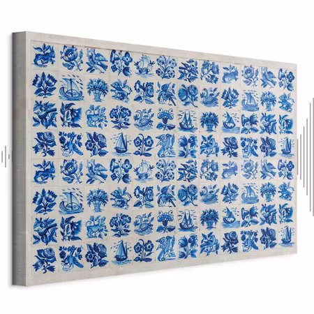 Ljuddämpande tavla - Azulejos Tiles Traditional
