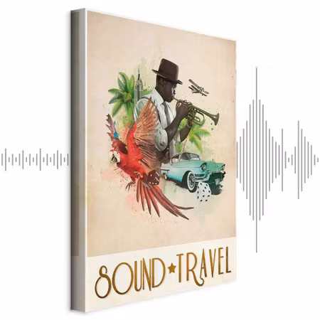 Ljuddämpande tavla - Sound Travel Part Vertical