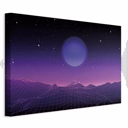 Ljuddämpande tavla - Futuristic Landscape Part