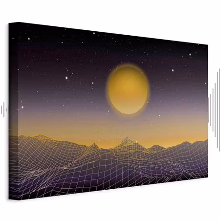 Ljuddämpande tavla - Futuristic Landscape Part