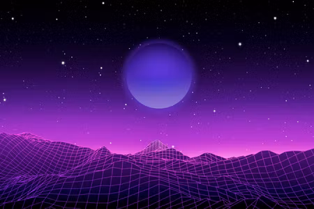 Ljuddämpande tavla - Futuristic Landscape Part