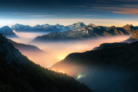 Ljuddämpande tavla - Mountain Breath Part Wide