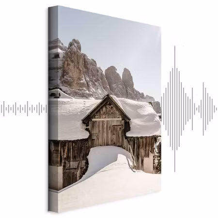 Ljuddämpande tavla - Winter in the Dolomites Part