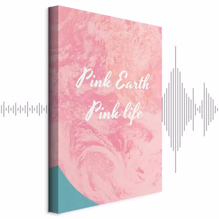 Ljuddämpande tavla - Pink Earth Pink Life Part