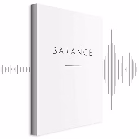 Ljuddämpande tavla - Balance of Words Part Black