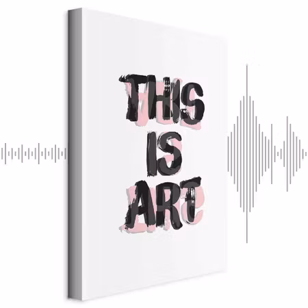 Ljuddämpande tavla - This Is Art Part Vertical