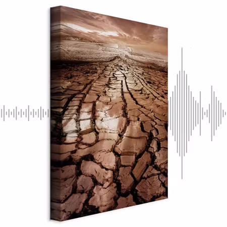 Ljuddämpande tavla - Drought Part Vertical
