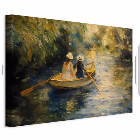 Ljuddämpande tavla - Boat Crossing Painting of