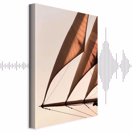 Ljuddämpande tavla - Sea Wind Part Vertical