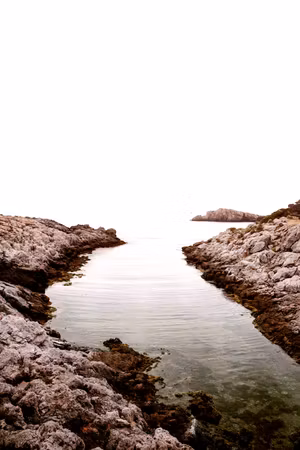 Ljuddämpande tavla - Rocky Harbor Part Vertical