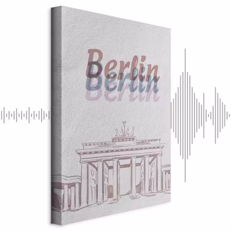 Ljuddämpande tavla - Berlin in Watercolours Part
