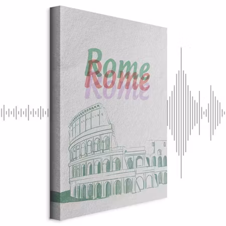 Ljuddämpande tavla - Rome in Watercolours Part