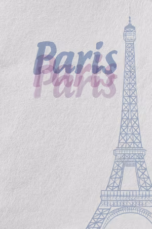 Ljuddämpande tavla - Paris in Watercolours Part
