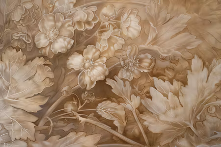 Ljuddämpande tavla - Floral Ornaments Carved in