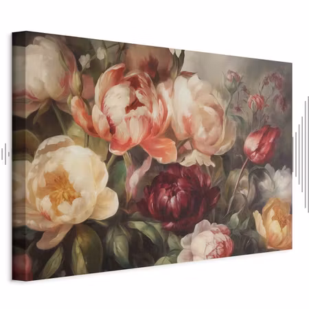 Ljuddämpande tavla - Charismatic Peonies