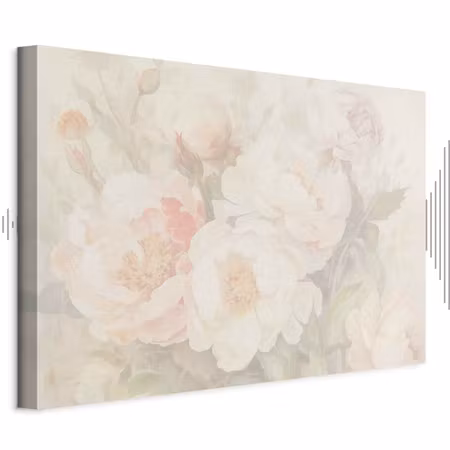 Ljuddämpande tavla - Peonies in the Mist