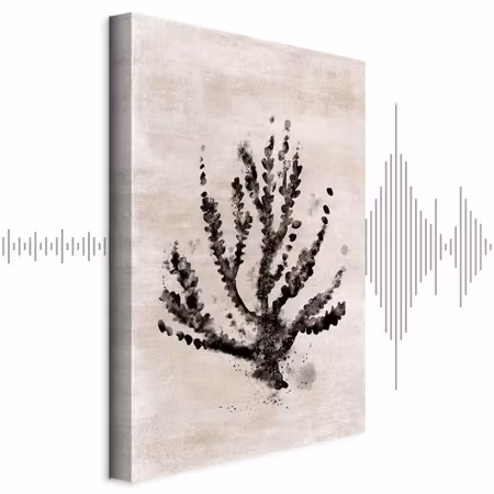 Ljuddämpande tavla - Sea Plant Part Vertical