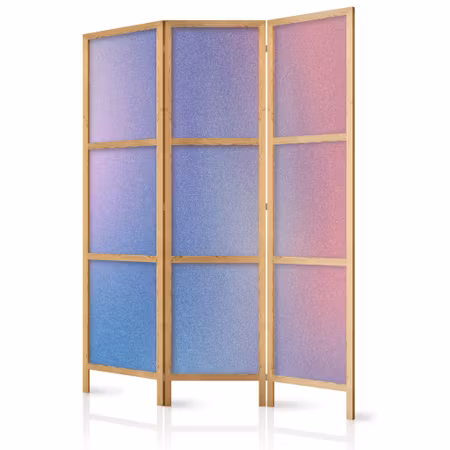 3-delad japanska rumsavdelare - Rainbow gradient