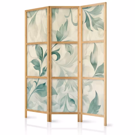 3-delad japanska rumsavdelare - Watercolor motif