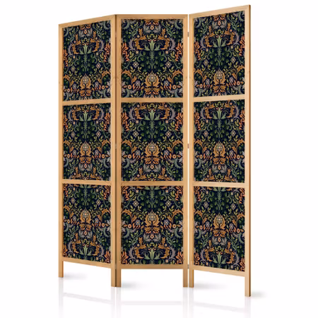 3-delad japanska rumsavdelare - Baroque ornaments