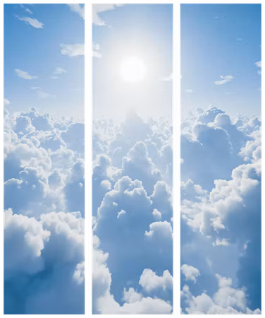 3-delad ljuddämpande rumsavdelare - Heavenly Ca