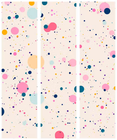 3-delad ljuddämpande rumsavdelare - Dots Spots