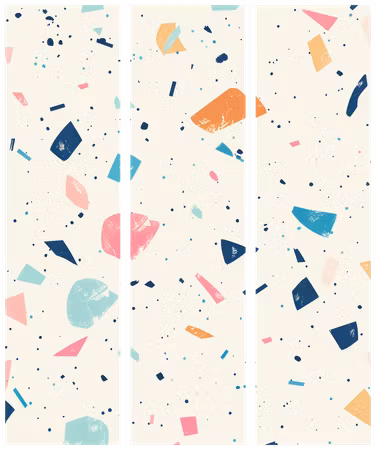 3-delad ljuddämpande rumsavdelare - Terrazzo Mu