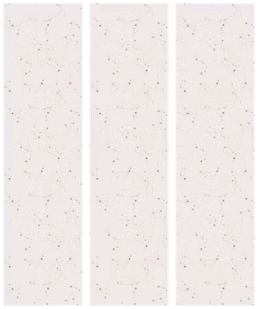 3-delad ljuddämpande rumsavdelare - Star Map