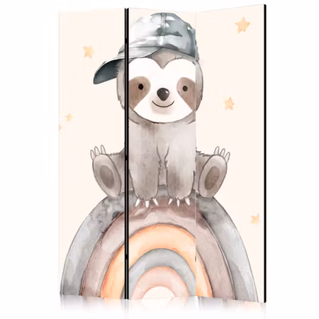 3-delad ljuddämpande rumsavdelare - Happy Sloth