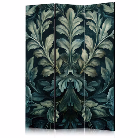 3-delad ljuddämpande rumsavdelare - Dark Green
