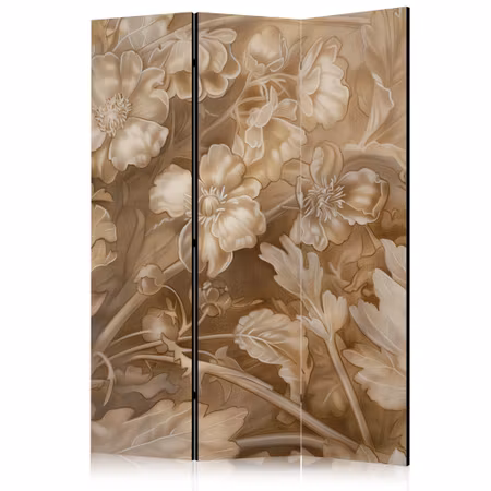 3-delad ljuddämpande rumsavdelare - Carved Flor