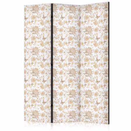 3-delad ljuddämpande rumsavdelare - Beige Shade