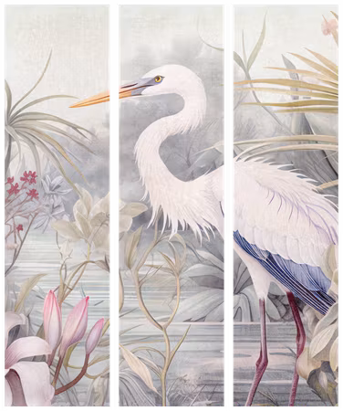 3-delad ljuddämpande rumsavdelare - Heron Wadin