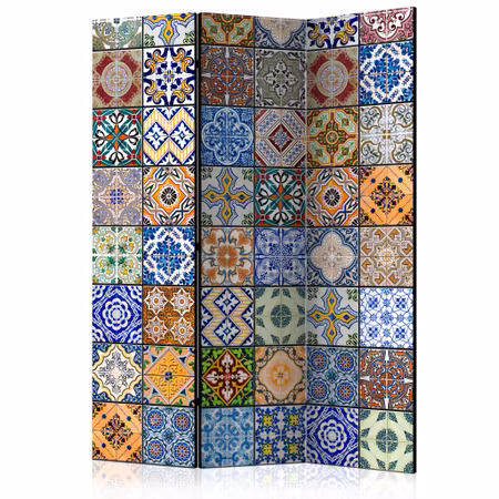 3-delad rumsavdelare - Colorful mosaic