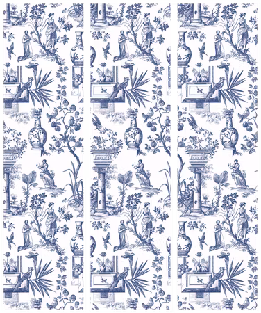 3-delad rumsavdelare - Rome and botany blue
