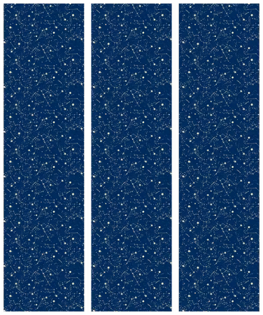3-delad rumsavdelare - Cosmic inspirations pattern
