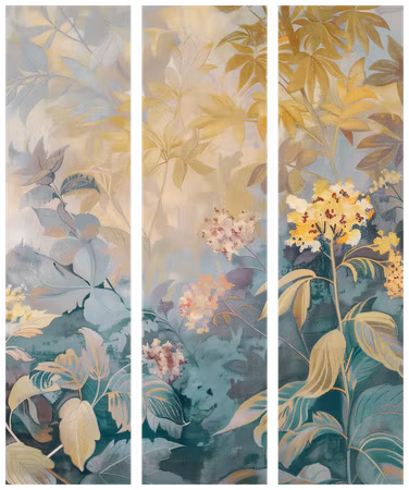3-delad rumsavdelare - Tapestry pattern with