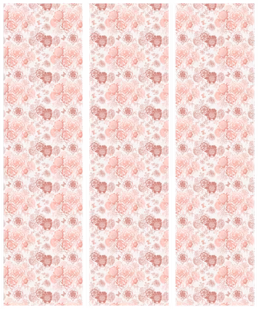 3-delad rumsavdelare - Pink blossoming flowers in