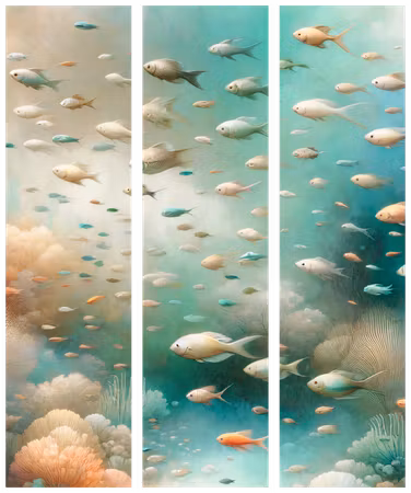 3-delad rumsavdelare - Spectacular underwater